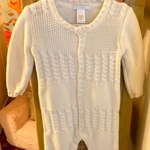 Janie & Jack Layette Knitted Cord Onesie Romper size 12-18 month